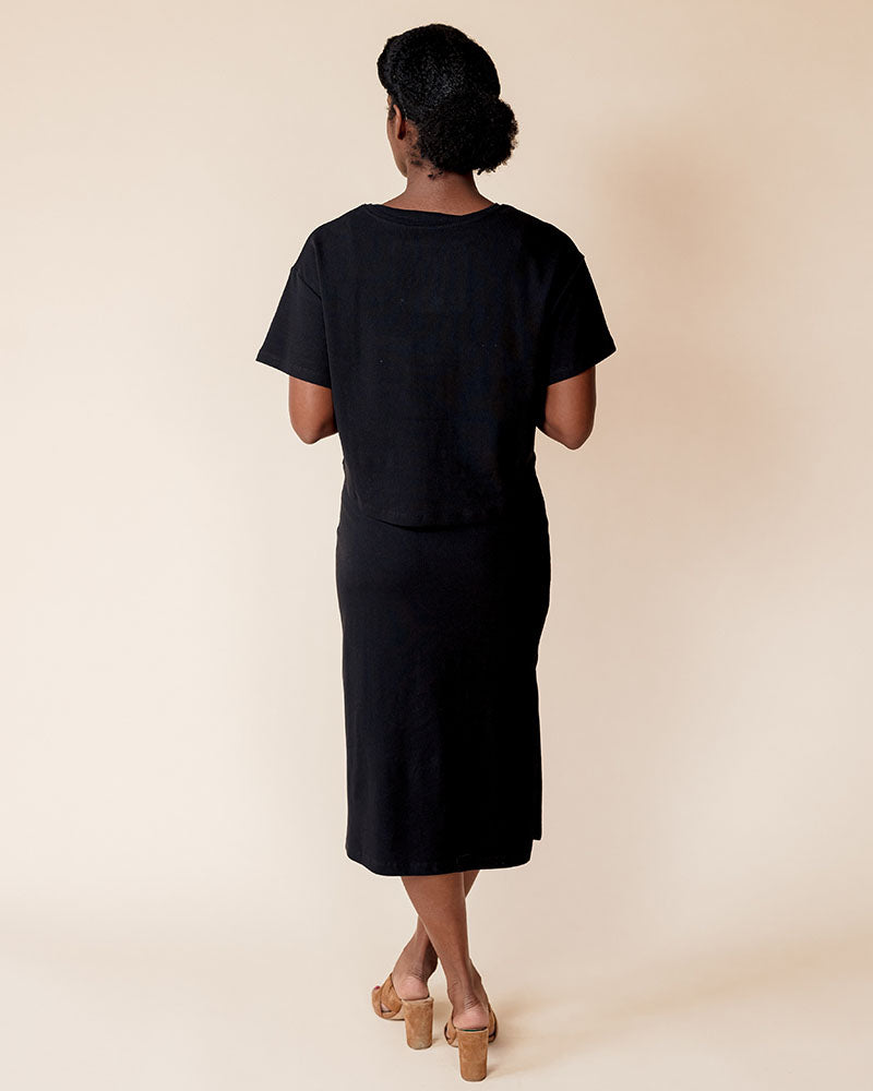 Short Sleeve 2-Piece Dress Set