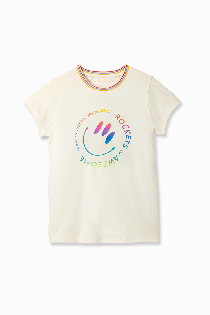 Smiley Rainbow Tee - FINAL SALE