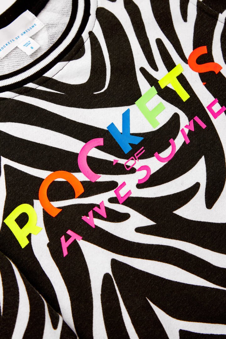 Rainbow Logo Zebra CrewTOPSRockets of Awesome