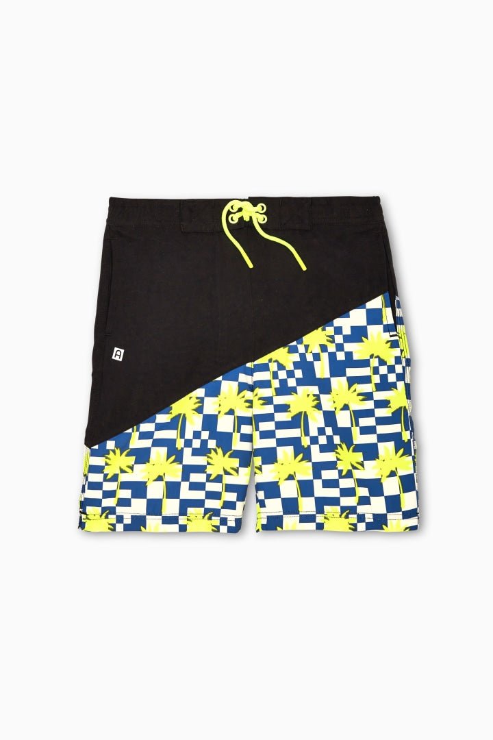 Geometric Palm Tree Board ShortSWIMRockets of Awesome