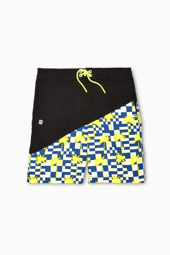 Geometric Palm Tree Board Short