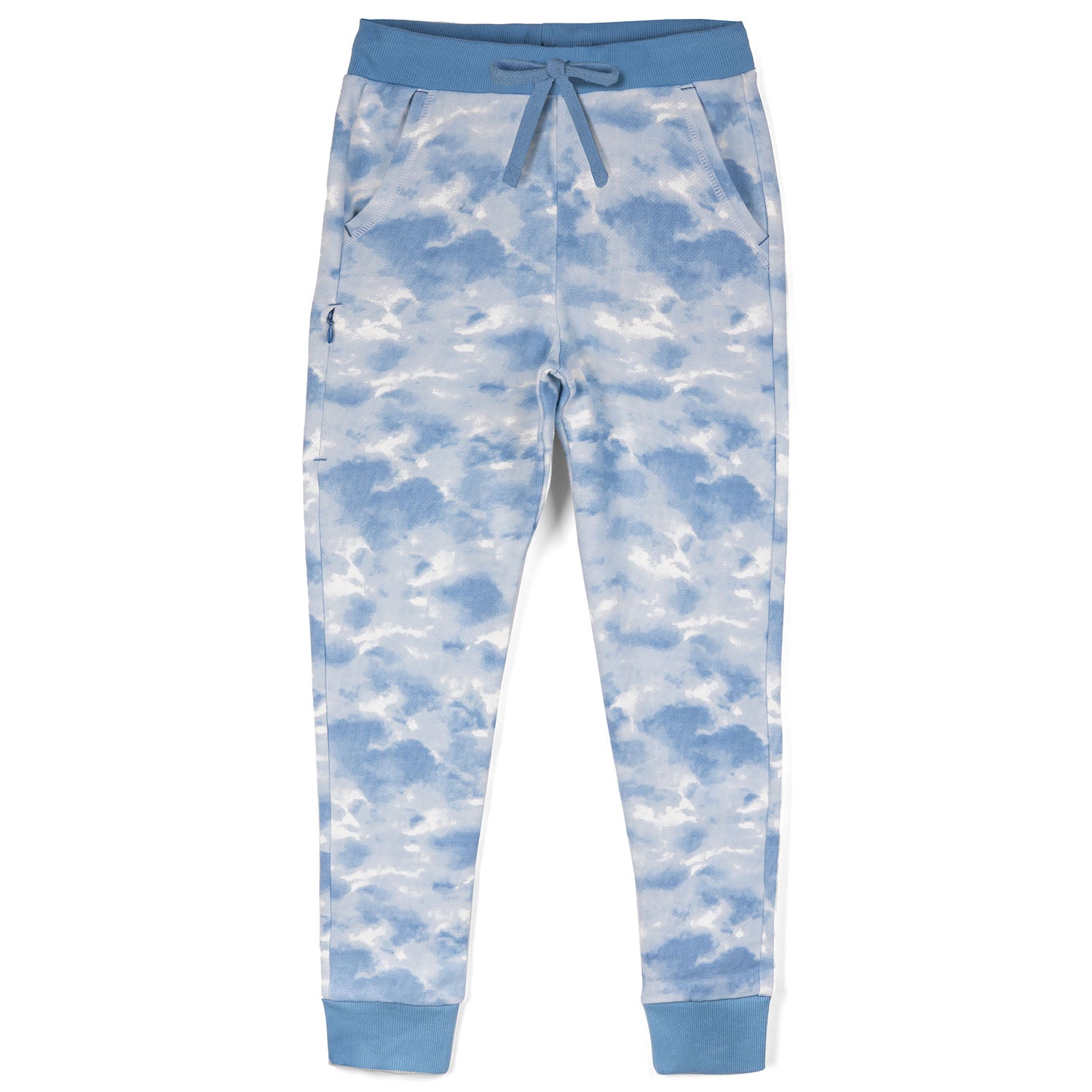 Kids Pants: Organic Cotton Cloud Print Sweatpants - Mightly