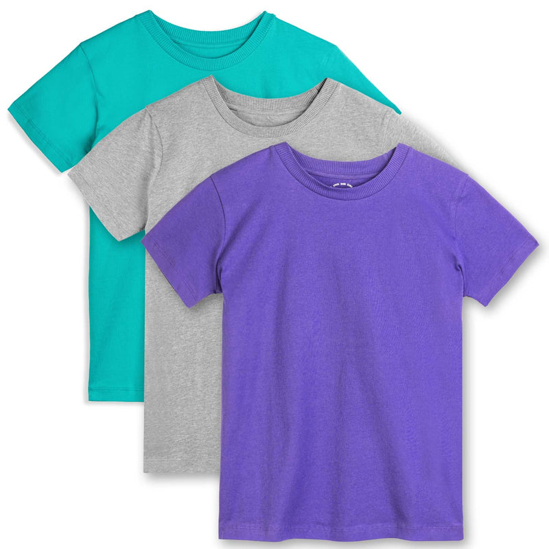 Organic Cotton Kids Shirts - Relaxed Fit Tee 3 Pack