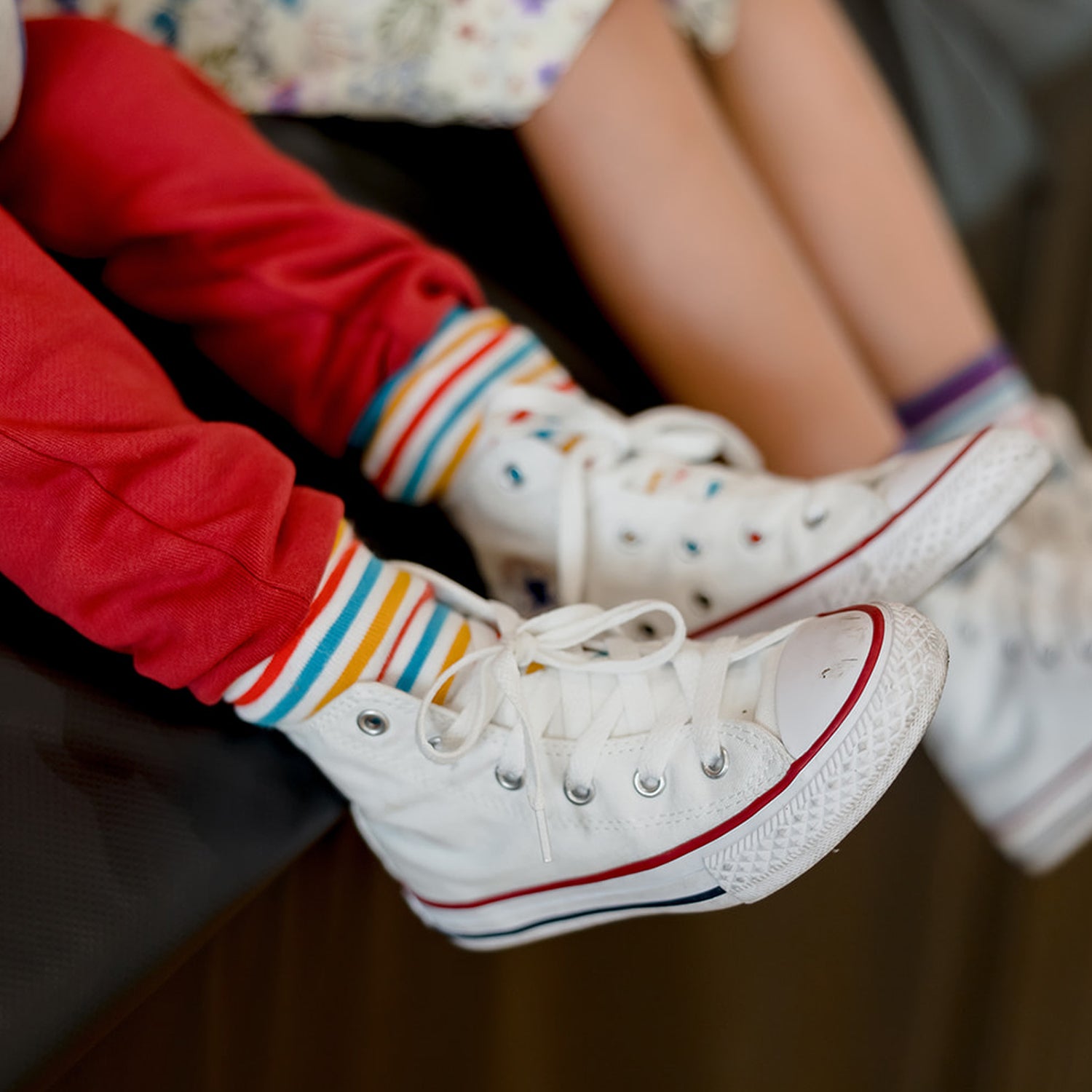 Adorable kids’ socks featuring fun and lively patterns