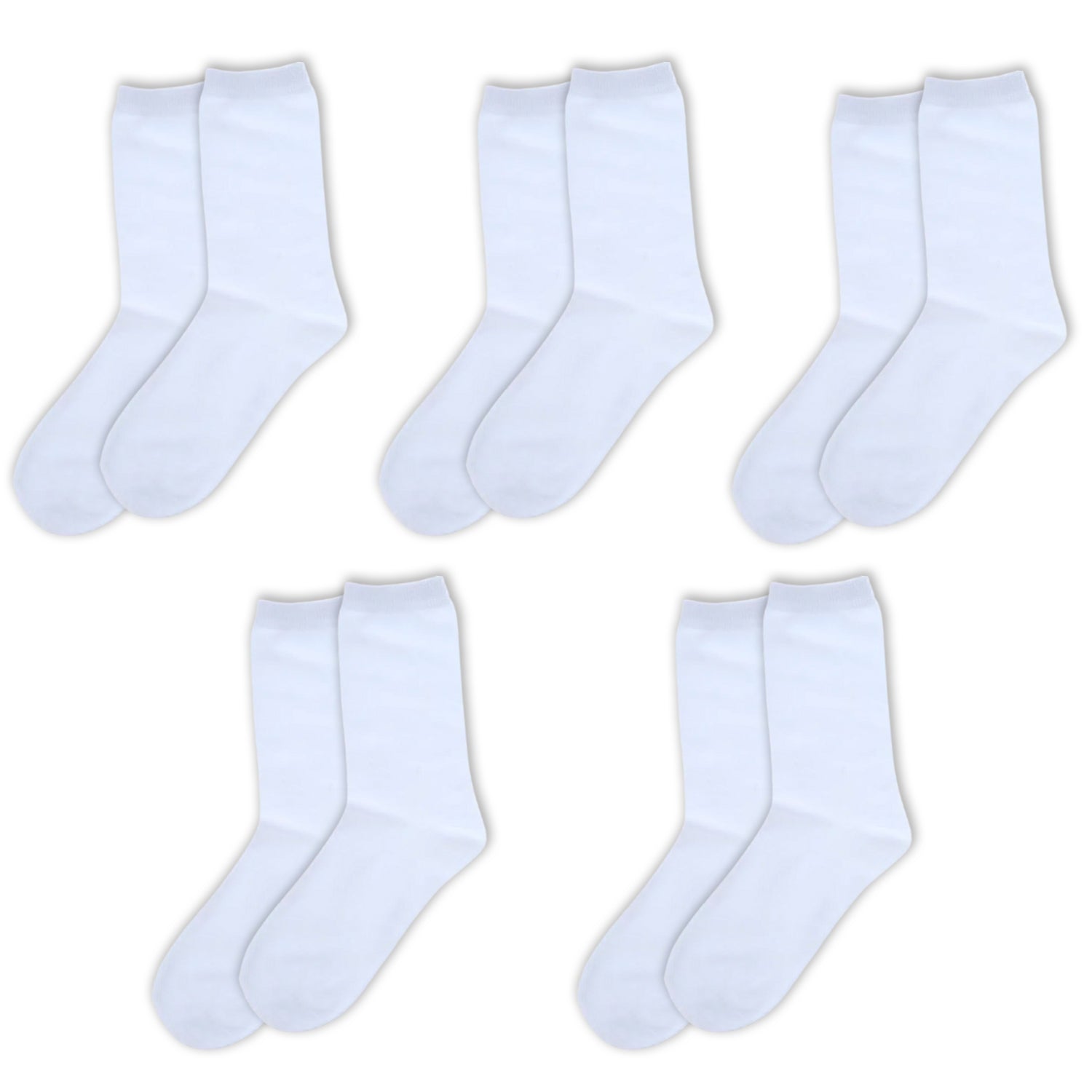 White Newborn Baby Socks by Nurses Choice - Includes 6 Pairs of Unisex Cotton Socks
