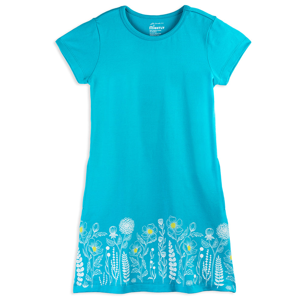 Kids Organic Cotton T-Shirt Dress Lili's Garden / 2T Kids Organic Cotton T-Shirt Dress Lili's Garden / 2T