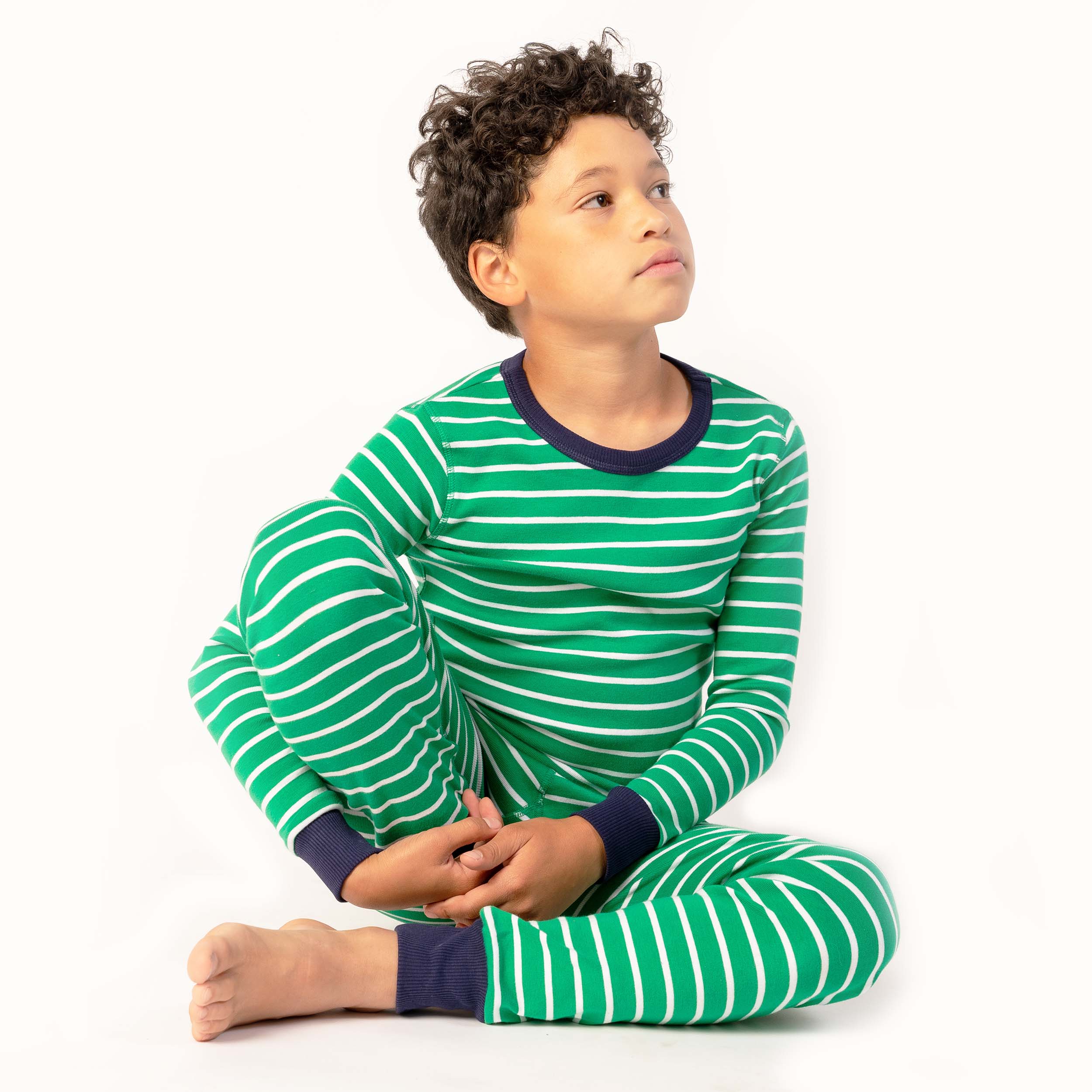 100% Organic Cotton Long Sleeve Pajamas for Kids