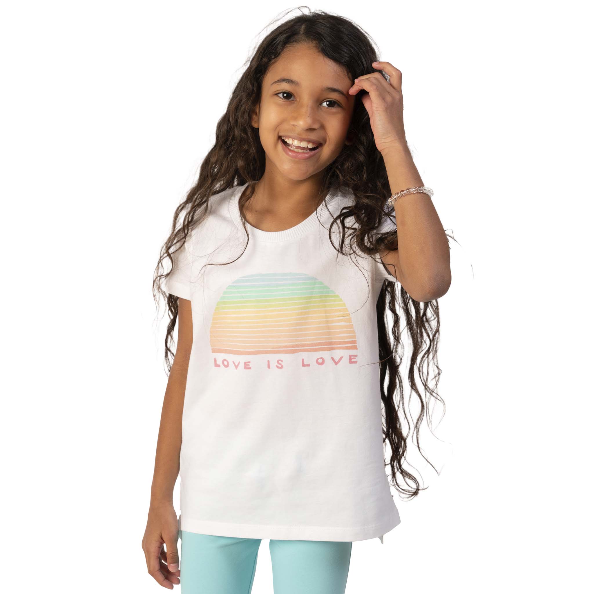 Girl shirts in various colors - scoop neck tees for stylish and comfortable outfits