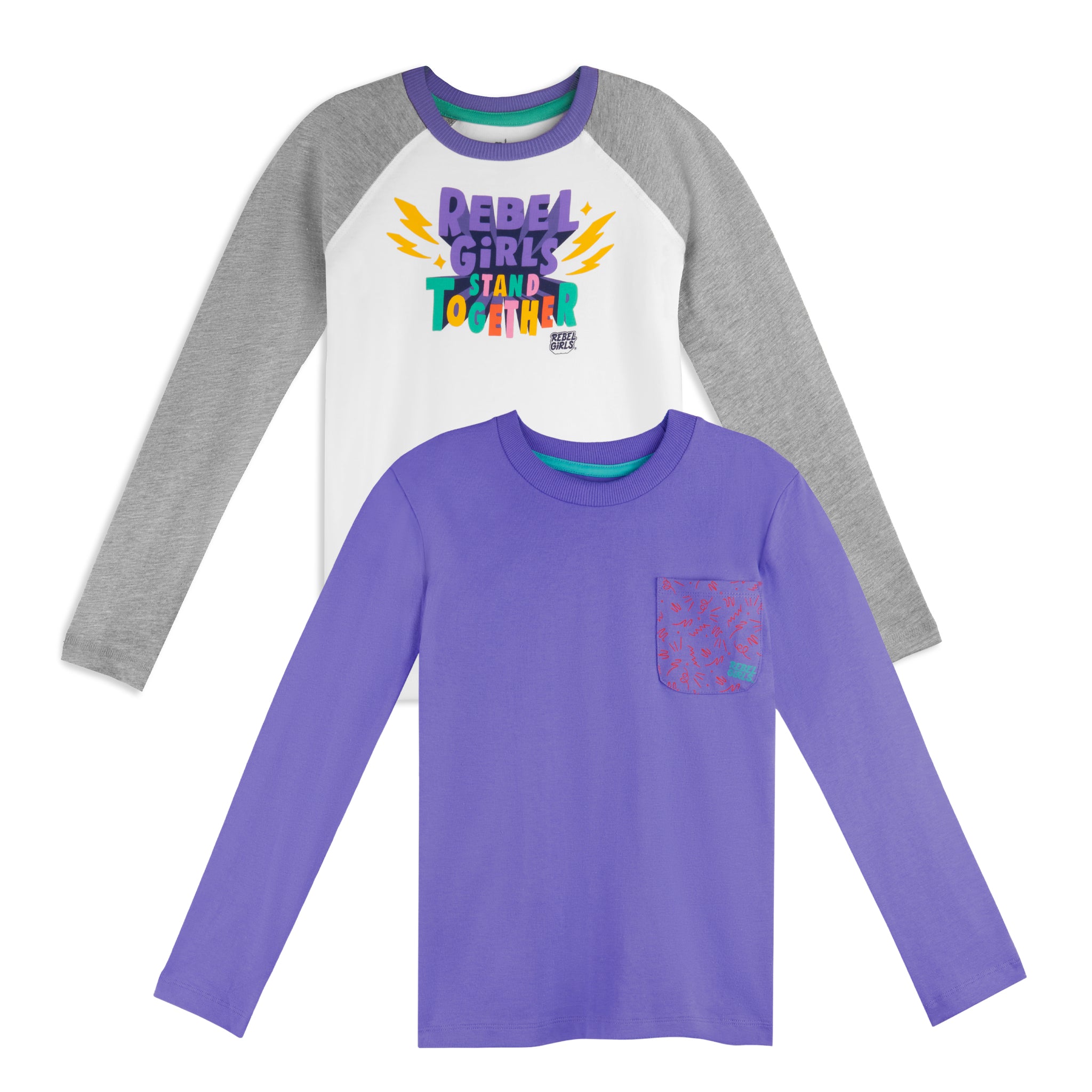 Shop Now: Adorable Gifts for Little Girls - Set of Two Long-Sleeved Shirts