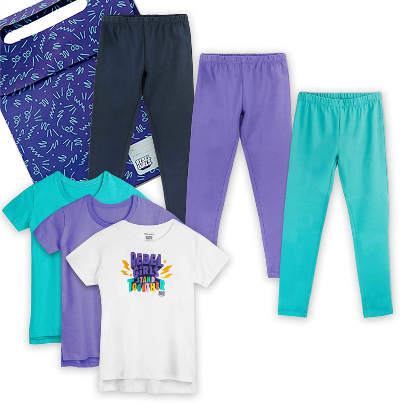 Shop now for adorable gifts for little girls: Rebel Girls Graphic Tee, Solid Tees, and Coordinating Leggings