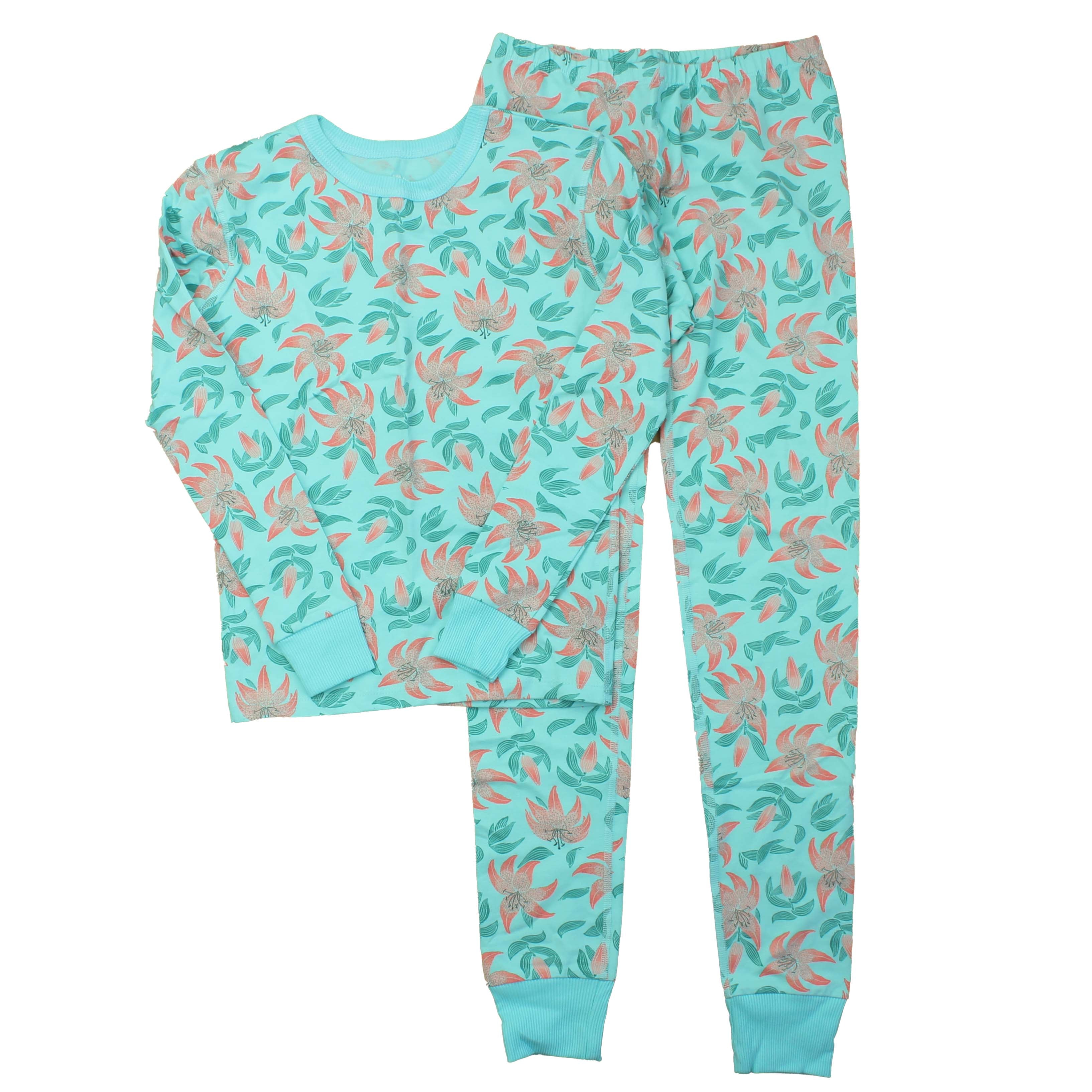 Pre-owned Turquoise | Tiger Lily PJ Set size: 12 Years