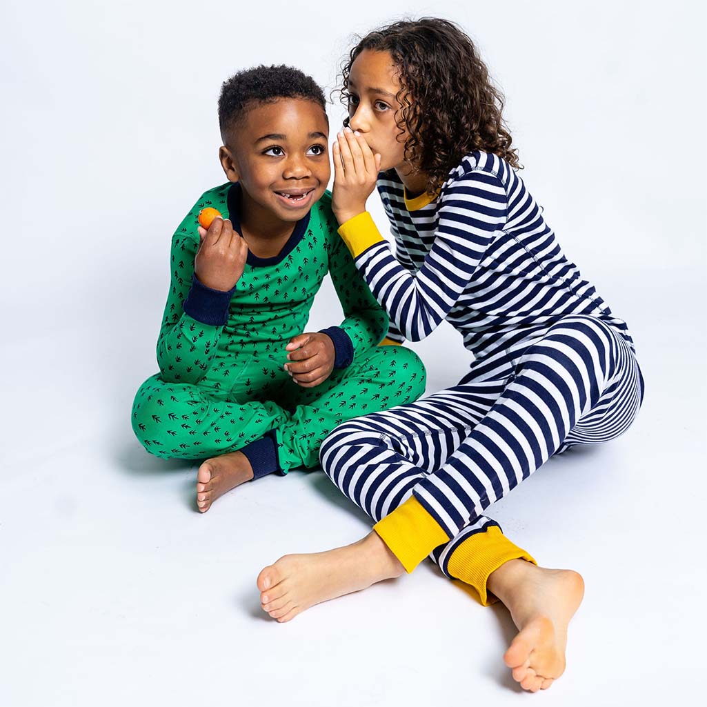 100% Organic Cotton Long Sleeve Pajamas for Kids FINAL SALE