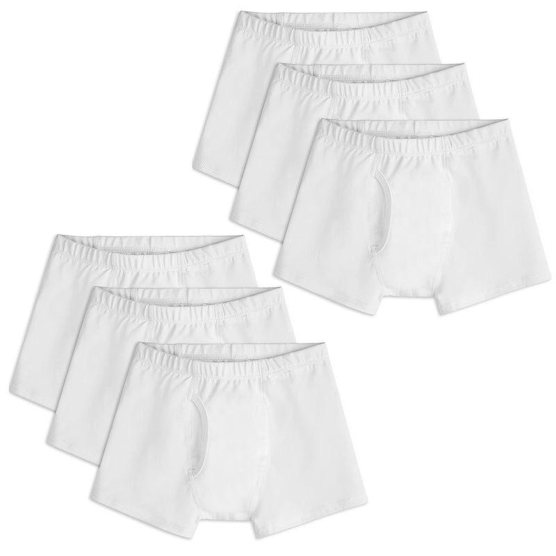 Organic Cotton Kids Boxer Briefs 6-Pack